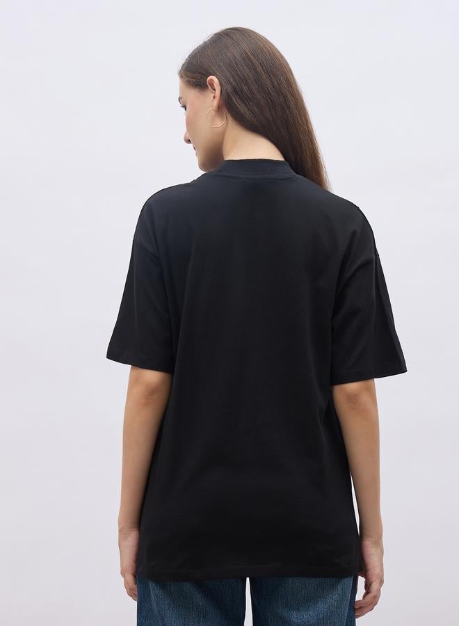 Styli Slogan Print Oversized T-Shirt - Image 5